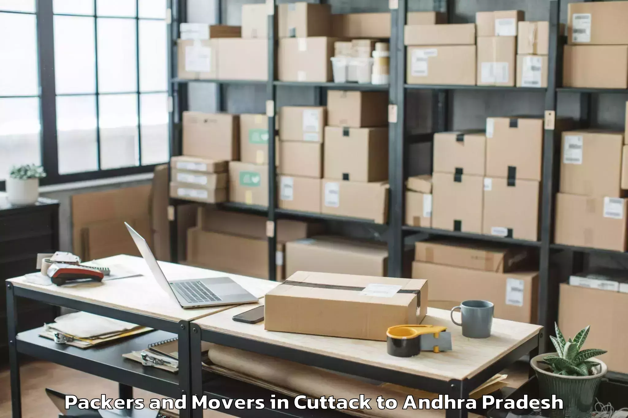 Cuttack to Repalle Packers And Movers